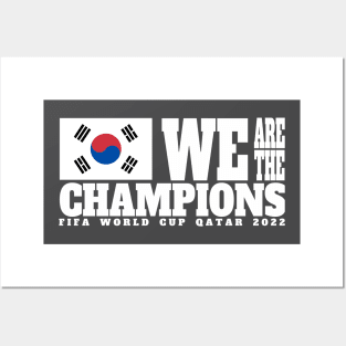 Fifa World Cup Qatar 2022 Champions - South Korea - Dark Color Edition Posters and Art
